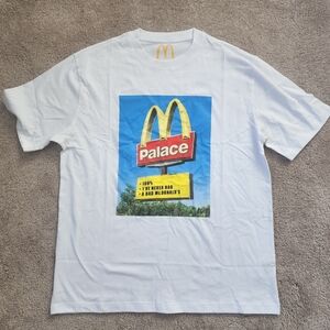 Palace McDonalds Sign 2023 White Graphic T-Shirt Sz XL